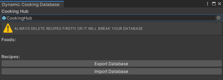 Database Window Example